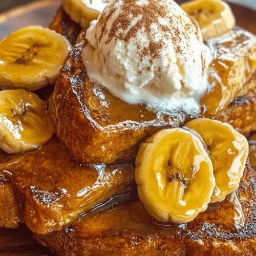 If you're searching for a breakfast recipe that combines comfort and elegance, look no further than Bananas Foster French Toast featuring homemade banana bread. This delightful dish is a creative twist on the classic French toast, substituting traditional bread with moist, flavorful banana bread. The result is a comforting and indulgent meal that’s perfect for leisurely weekends, special occasions, or any time you want to impress family and friends with a unique culinary experience.