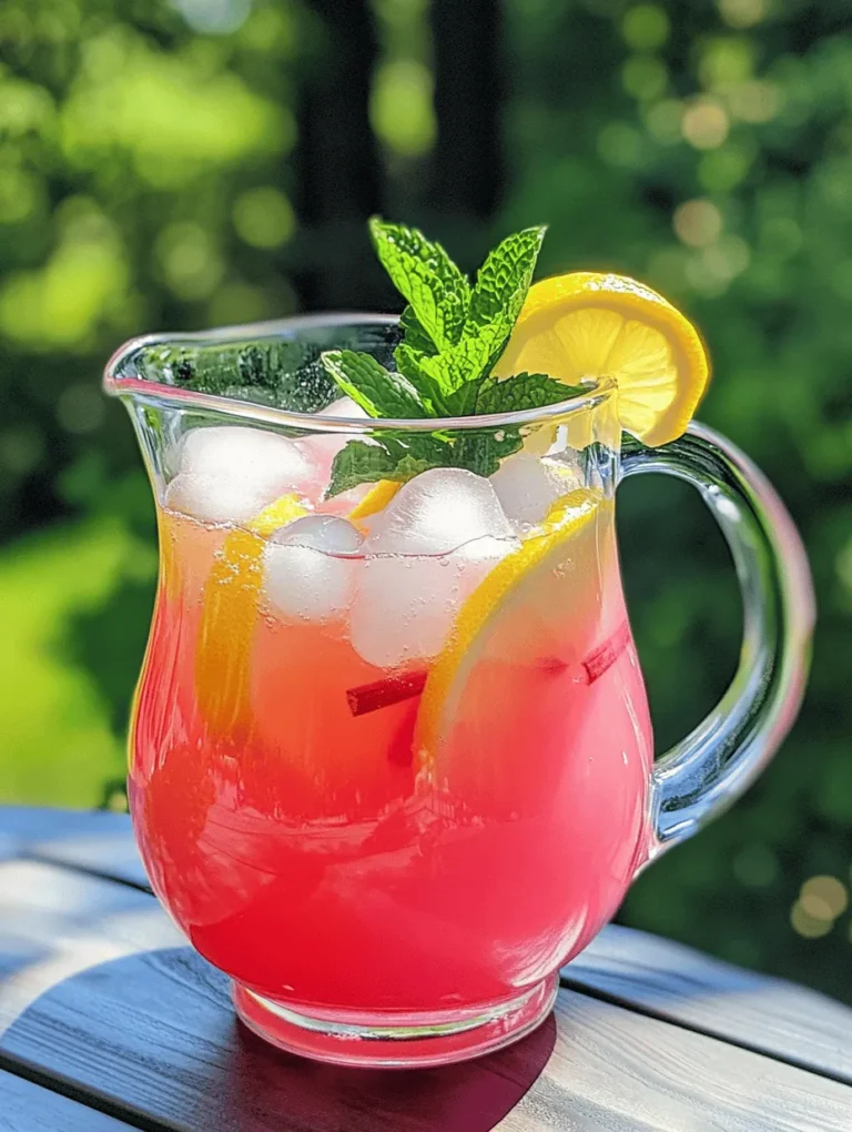 As the warm sun begins to shine and summer beckons, there’s nothing quite like a refreshing glass of lemonade to quench your thirst. However, while traditional lemonade has its charm, introducing rhubarb into the mix elevates this classic beverage with a unique flavor that is both tangy and sweet. Rhubarb, often mistaken for a fruit, is actually a vegetable that boasts a tart flavor profile, making it an excellent ingredient for brightening up drinks and desserts alike.