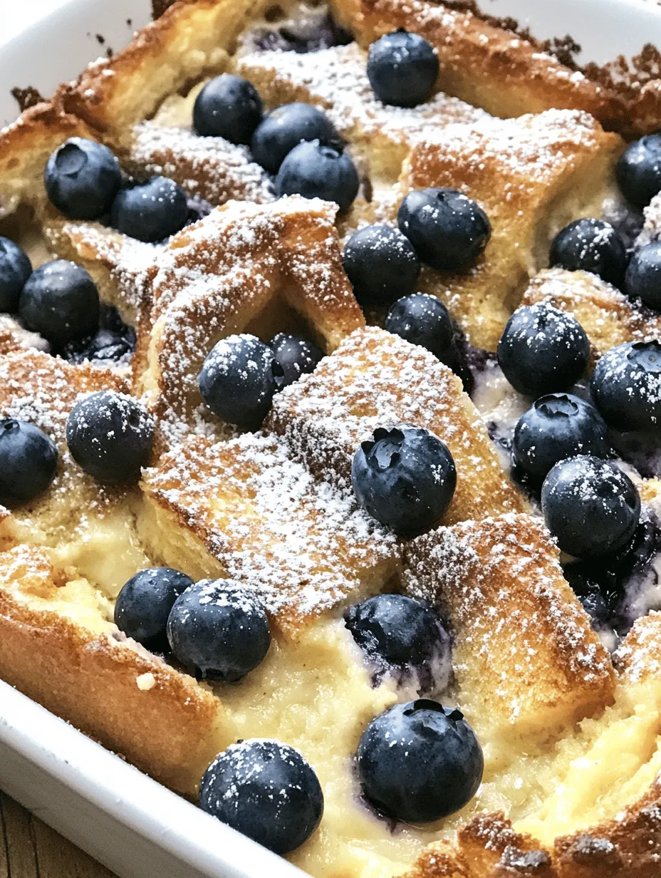 Welcome to the delightful world of breakfast casseroles! If you’re looking for a dish that pleases a crowd and offers the perfect blend of flavors, our Blueberry Cream Cheese French Toast Casserole is just what you need. This sumptuous casserole brings together the rich, buttery textures of brioche or challah bread, the creamy sweetness of cream cheese, and the burst of freshness from juicy blueberries. It is an ideal choice for family gatherings, holiday brunches, or a cozy weekend meal at home.