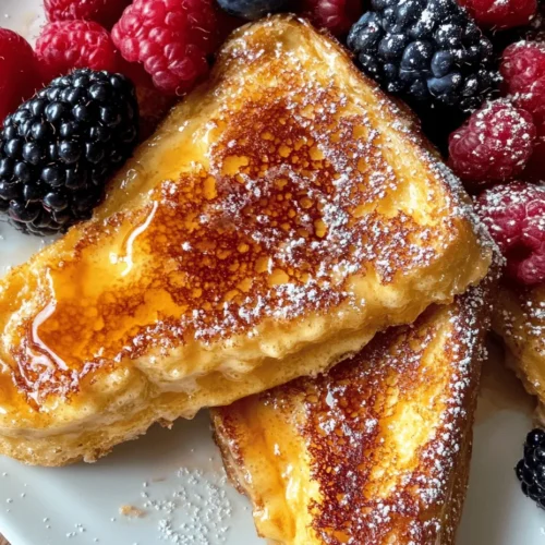 Imagine waking up to the tantalizing aroma of freshly baked French toast, infused with the rich and creamy essence of classic crème brûlée. This Overnight Crème Brûlée French Toast marries two beloved culinary worlds: the indulgent dessert of crème brûlée and the comforting breakfast staple of French toast. It’s a delightful way to elevate your morning routine, transforming an ordinary breakfast into a luxurious affair. The beauty of this recipe lies not only in its exquisite flavor but also in its practicality; it allows for overnight preparation, making it perfect for busy mornings or special brunch gatherings.