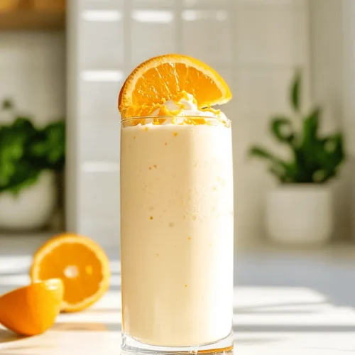 Imagine sipping a creamy shake that tastes like a nostalgic orange popsicle, yet is packed with proteins and vitamins instead of sugars and artificial flavors. The Orange Dreamsicle Protein Shake is exactly that. Combining the bright, zesty flavor of fresh oranges with the creamy texture of Greek yogurt and almond milk, this shake is both a treat for your taste buds and a boon for your body. Whether you’re post-workout or simply in need of a quick breakfast, this shake is designed to fuel your day without compromising on flavor.