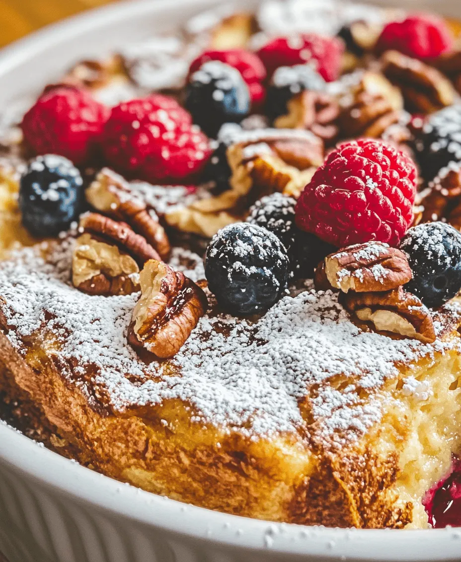 French toast has a rich history that dates back centuries, with variations found in cultures worldwide. The concept of soaking bread in a mixture of eggs and milk has roots in ancient times, where it was a way to repurpose stale bread, minimizing waste. Over the years, it has evolved into a beloved breakfast staple, often garnished with fruits, syrup, or powdered sugar. Today, casseroles have become increasingly popular in modern cooking, allowing for a communal dining experience where everyone can enjoy a hearty meal together.