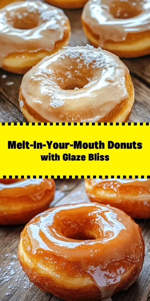 Indulge in these melt-in-your-mouth glazed donuts that are perfect for breakfast, dessert, or any time you crave something sweet! With a scrumptious mixture of simple ingredients like flour, sugar, and eggs, you’ll create light, fluffy donuts that fry up beautifully. The rich glaze made from powdered sugar and vanilla adds the perfect finishing touch. Easy to make and simply irresistible, these donuts are sure to impress family and friends. Enjoy them fresh or save for later!