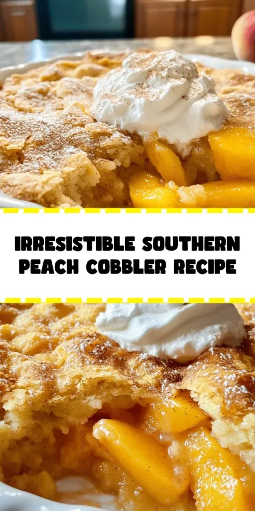 Indulge in the sweetness of Southern Delight with this classic peach cobbler recipe! Using fresh, juicy peaches and a blend of simple ingredients, this dessert delivers a comforting, homemade taste that's perfect for any occasion. Just combine, bake, and enjoy! Serve warm, topped with whipped cream or vanilla ice cream for an extra treat. With a prep time of only 20 minutes, this recipe is a must-have for your dessert repertoire.