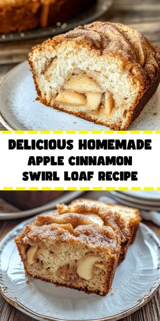 Indulge in the warm, comforting flavor of homemade apple cinnamon swirl loaf! Perfect for breakfast or an afternoon snack, this easy recipe combines tender apples and a sweet cinnamon swirl for a delightful treat. Just mix, layer, and swirl for a beautiful marbled loaf that’s baked to perfection. With simple ingredients and a prep time of only 20 minutes, this cake will fill your kitchen with an irresistible aroma. Enjoy a slice warm or at room temperature, and savor the deliciousness!
