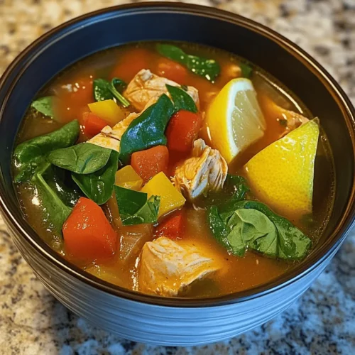 Mediterranean cuisine is celebrated for its vibrant flavors, fresh ingredients, and health benefits. One dish that encapsulates all of these qualities is the Mediterranean Lemon Chicken Soup. This delightful soup is a warm embrace on a cold day, offering a perfect balance of tender chicken, colorful vegetables, and a zesty lemon finish.