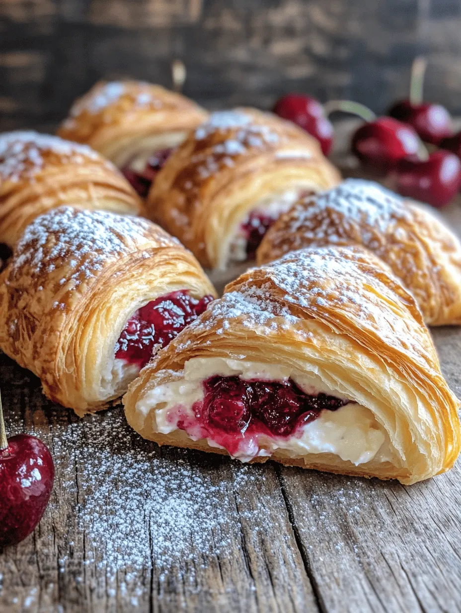 The first step in creating your Air Fryer Cherry Cream Cheese Croissants is preparing the creamy filling. It’s crucial to use softened cream cheese for this process, as it allows for easy mixing and ensures a smooth, lump-free texture.