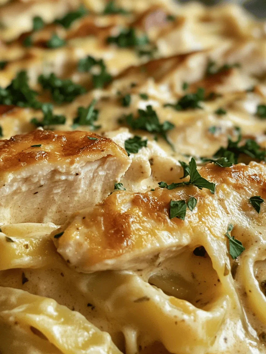 At the heart of this dish is fettuccine pasta, a classic choice that serves as an excellent base for creamy sauces. Its flat, wide shape allows it to hold onto the rich sauce better than thinner pasta varieties. When cooked to al dente perfection, fettuccine provides a satisfying bite that complements the creaminess of the Alfredo sauce, making each mouthful a delightful experience.
