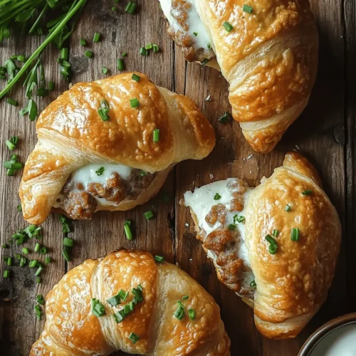 If you’re on the lookout for a delightful appetizer or snack that is sure to impress at any gathering, look no further than Savory Sausage Cream Cheese Crescents. This dish combines the hearty flavors of sausage with the creamy richness of cream cheese, all wrapped in a flaky crescent dough. It's a culinary match made in heaven, perfect for parties, game day, or simply as a comforting snack for cozy evenings at home.