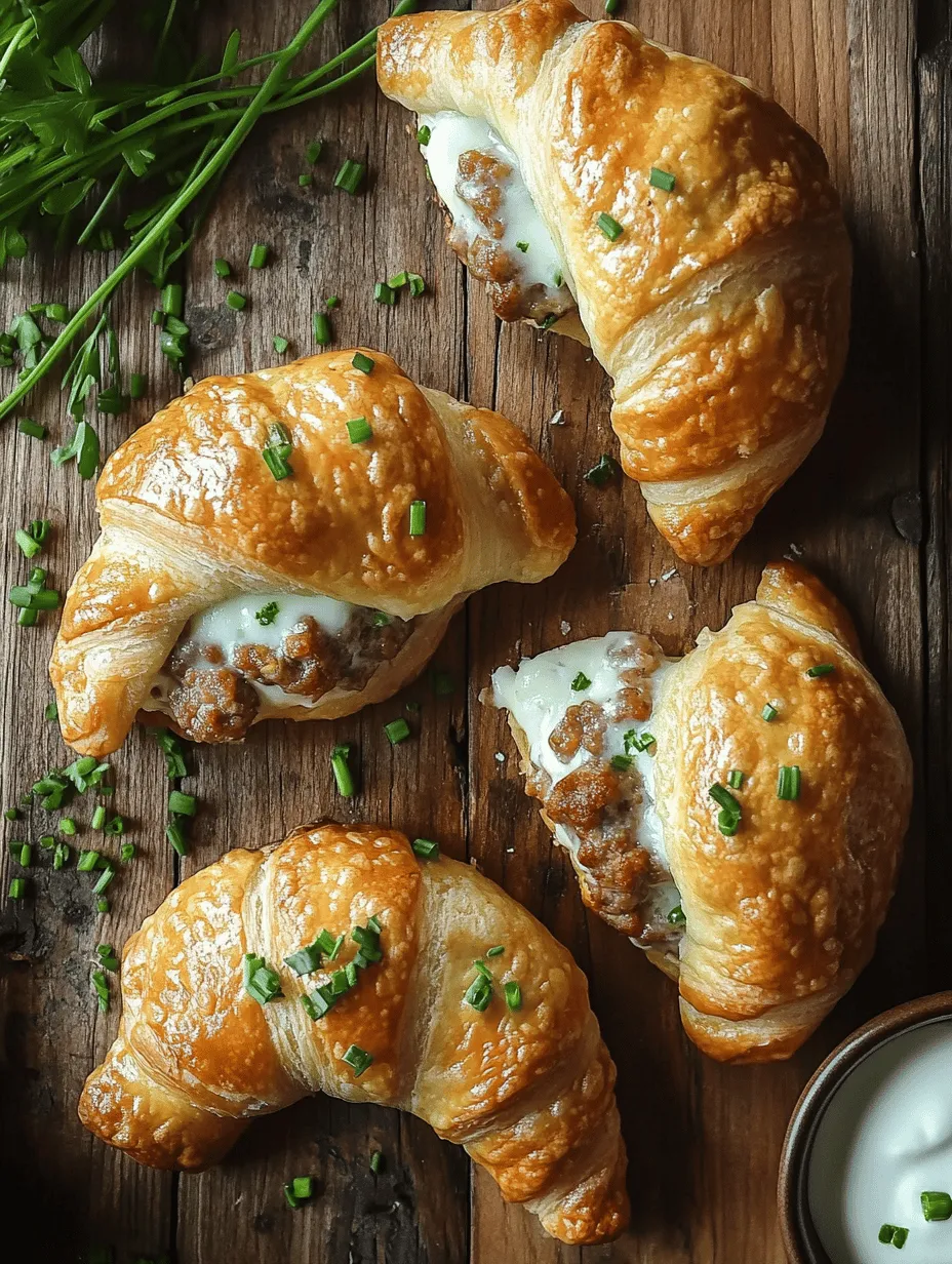 If you’re on the lookout for a delightful appetizer or snack that is sure to impress at any gathering, look no further than Savory Sausage Cream Cheese Crescents. This dish combines the hearty flavors of sausage with the creamy richness of cream cheese, all wrapped in a flaky crescent dough. It's a culinary match made in heaven, perfect for parties, game day, or simply as a comforting snack for cozy evenings at home.