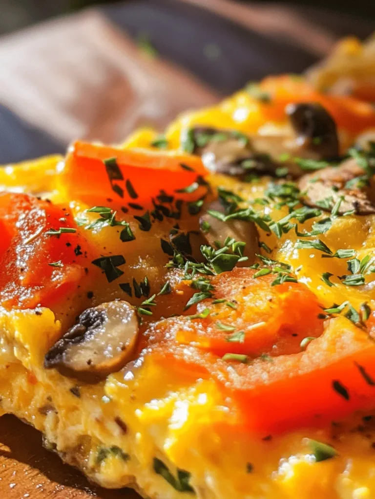 In a world where vibrant colors and healthy ingredients collide, the Colorful Veggie Frittata Delight stands out as a nutritious and visually appealing dish. This delightful frittata is not just a feast for the eyes; it’s also a powerhouse of essential nutrients, making it an ideal choice for breakfast, brunch, or even a light dinner. Packed with fresh vegetables and protein-rich eggs, this dish exemplifies versatility and ease, fitting seamlessly into various dietary preferences.