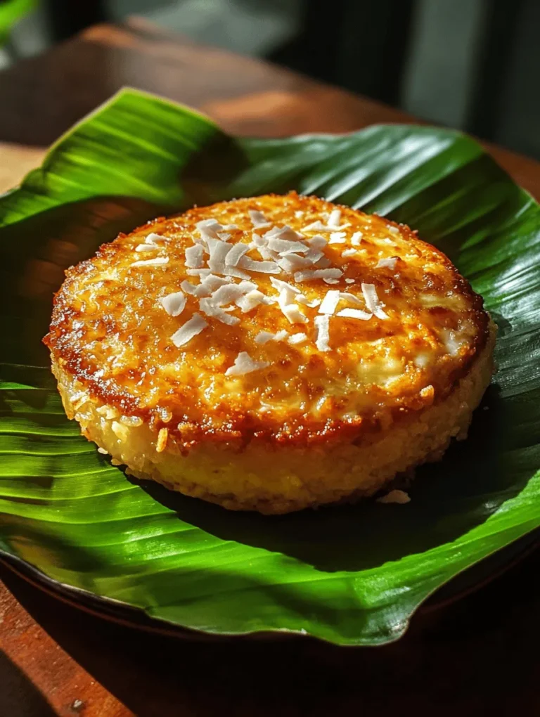 Bibingka is a cherished traditional Filipino rice cake that has been a beloved staple of Philippine cuisine for centuries. With its origins rooted in the pre-colonial era, bibingka has evolved into a symbol of Filipino culture, often associated with festive celebrations and family gatherings. Particularly during the Christmas season, bibingka is more than just a dessert; it is a culinary tradition that brings people together, evoking memories of holiday festivities, family reunions, and the warm embrace of Filipino hospitality.