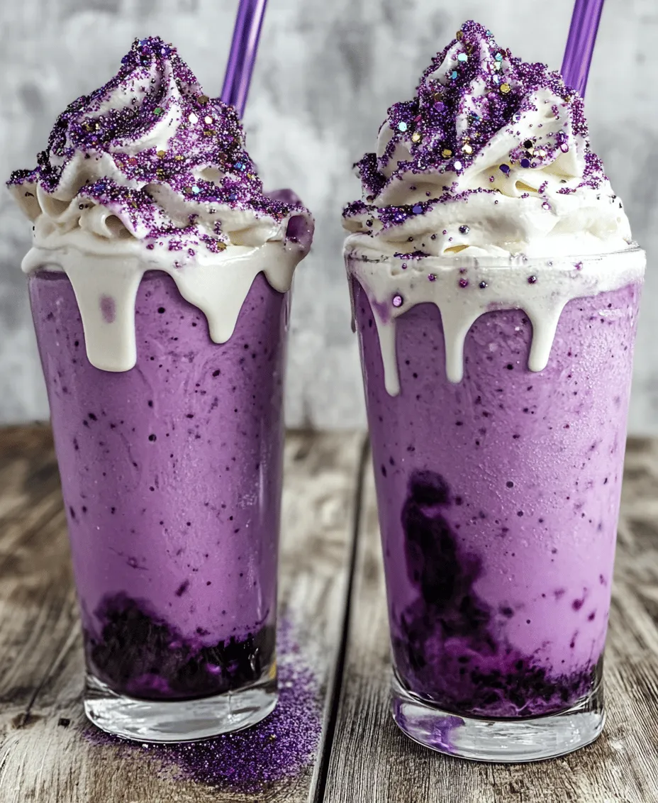 To achieve a creamy, dreamy Grimace Shake Delight, mastering your blending technique is key. Start by adding your ice cream and milk into the blender. For a thicker shake, use less milk; for a thinner consistency, add more milk gradually. A good rule of thumb is to start with about half a cup of milk for every two cups of ice cream. Blend the mixture on a low setting first to combine the ingredients, then gradually increase the speed. This approach allows the ice cream to break down smoothly without splattering.