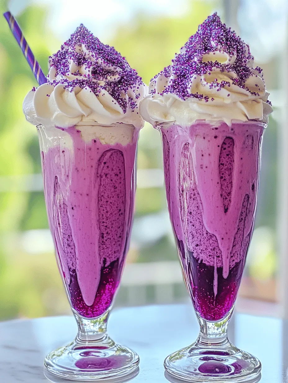 To achieve a creamy, dreamy Grimace Shake Delight, mastering your blending technique is key. Start by adding your ice cream and milk into the blender. For a thicker shake, use less milk; for a thinner consistency, add more milk gradually. A good rule of thumb is to start with about half a cup of milk for every two cups of ice cream. Blend the mixture on a low setting first to combine the ingredients, then gradually increase the speed. This approach allows the ice cream to break down smoothly without splattering.