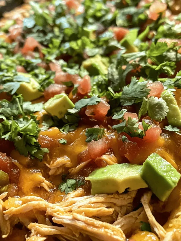 In the world of flavorful and easy-to-make weeknight dinners, Slow Cooker Queso Chicken Tacos stand out as a beloved favorite. This recipe combines the rich, creamy essence of queso with tender, shredded chicken, making it an ideal meal for busy families or anyone looking to enjoy a delicious taco night without the fuss. Using a slow cooker allows the ingredients to meld beautifully, resulting in a dish that is both satisfying and simple to prepare. Imagine coming home after a long day to the irresistible aroma of seasoned chicken mingling with cheesy goodness, ready to be served in warm tortillas.