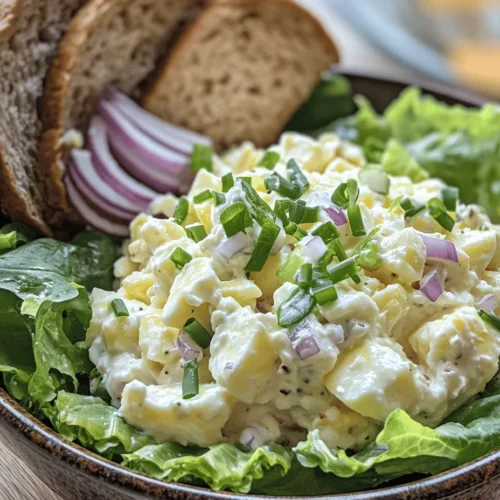 In the world of salads, the Creamy Cottage Cheese Egg Salad stands out as a nutritious, protein-packed dish that satisfies both hunger and taste buds. This delightful recipe is a modern twist on the classic egg salad, incorporating creamy cottage cheese to create a unique texture and flavor. Not only is it easy to prepare, but it also offers a wealth of health benefits, making it an ideal choice for a light lunch, picnic fare, or a quick snack.