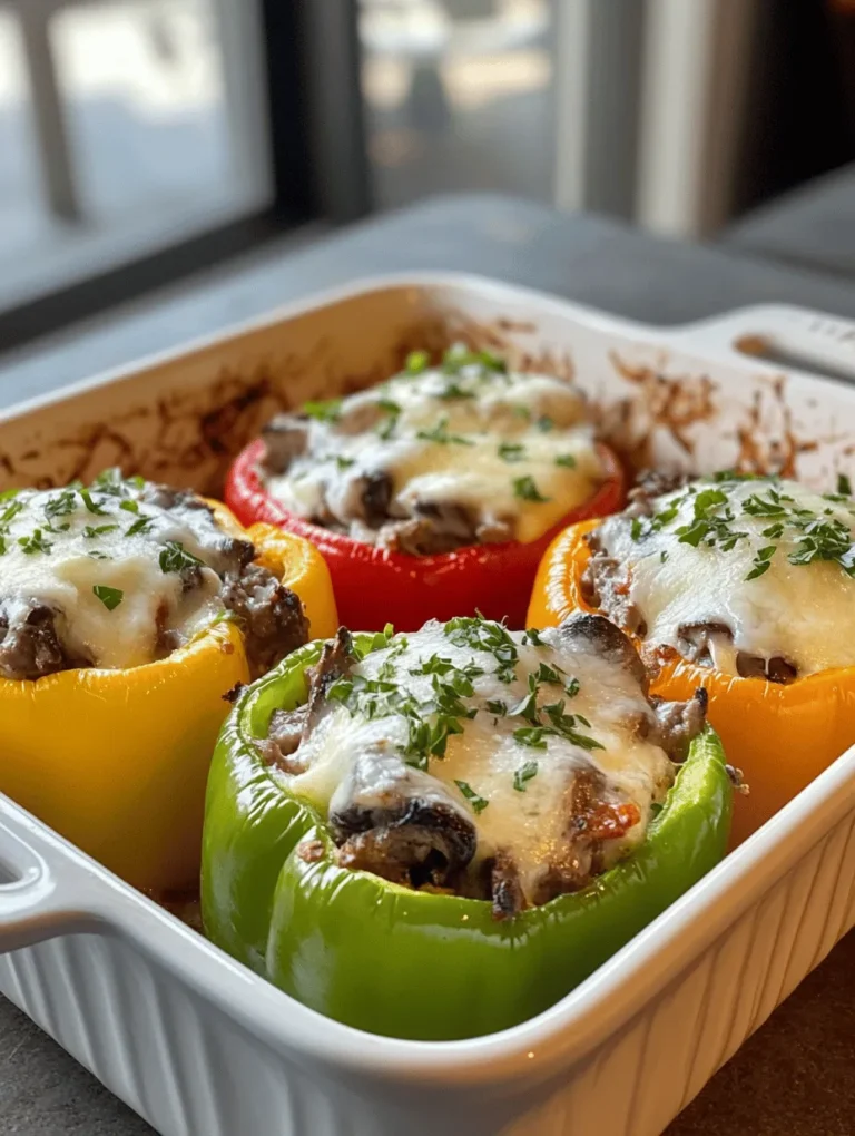 Philly Cheesesteak Loaded Stuffed Peppers are a delightful and innovative take on the iconic Philadelphia sandwich. This dish combines the rich and savory flavors of a traditional cheesesteak with the wholesome and nutritious elements of stuffed peppers, creating a meal that's not only delicious but also visually stunning. Whether you’re preparing a family dinner, hosting a gathering, or just craving something comforting, these loaded stuffed peppers offer a unique blend of flavors that pleases everyone.