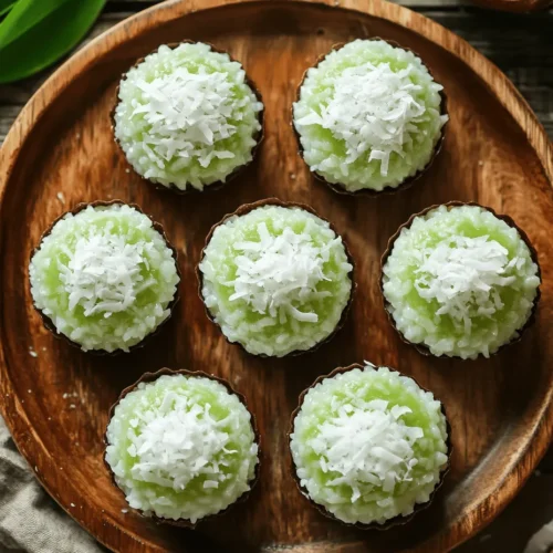 Coconut Rice Cakes are a delightful and versatile dish that can be enjoyed as a snack, dessert, or even a side dish. This recipe highlights the creamy texture and fragrant flavor of coconut milk combined with the aromatic qualities of jasmine rice. Originating from various regions in Southeast Asia, these rice cakes are not only a treat for the palate but also a connection to the rich culinary heritage of the area. They are often associated with festive occasions, family gatherings, and street food markets, making them a beloved staple in many households.