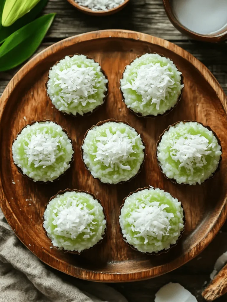 Coconut Rice Cakes are a delightful and versatile dish that can be enjoyed as a snack, dessert, or even a side dish. This recipe highlights the creamy texture and fragrant flavor of coconut milk combined with the aromatic qualities of jasmine rice. Originating from various regions in Southeast Asia, these rice cakes are not only a treat for the palate but also a connection to the rich culinary heritage of the area. They are often associated with festive occasions, family gatherings, and street food markets, making them a beloved staple in many households.