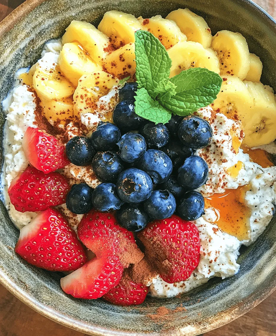 Welcome to the world of vibrant flavors and nutritious ingredients! Today, we're diving into the delightful Cottage Cheese & Fruit Fiesta Salad, a dish that beautifully balances health and taste. This refreshing salad is not just a feast for the eyes with its colorful medley of fruits, but it also packs a nutritional punch, making it suitable for any meal of the day. Whether you're seeking a quick and healthy breakfast option, a light snack to power you through the afternoon, or a satisfying dessert that won't derail your healthy eating goals, this salad is your answer.
