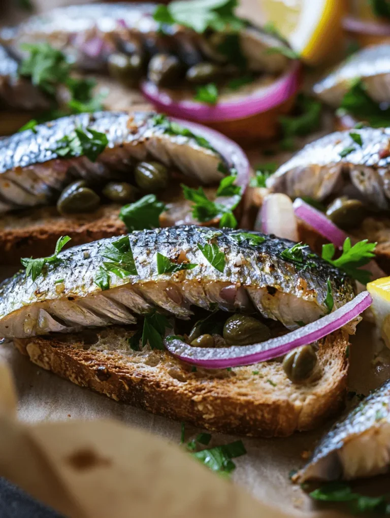 Savory Sardines on Whole Grain Toast is a delightful dish that brings together robust flavors and impressive nutrition in a simple, quick-to-make meal. This recipe showcases the versatility of sardines, transforming them into an appetizing option for breakfast, lunch, or even a satisfying snack. With just a few ingredients and minimal preparation time, you can create a dish that not only delights your taste buds but also nourishes your body.