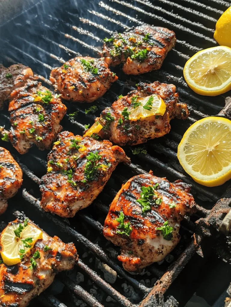 Grilled chicken is a staple in cuisines around the world, celebrated for its versatility, ease of preparation, and mouthwatering flavor. Whether enjoyed in a backyard barbecue, as part of a picnic feast, or simply as a weeknight dinner, grilled chicken can adapt to various flavor profiles, making it a favorite among home cooks and chefs alike. Among the myriad ways to prepare this beloved dish, Zesty Lemon Herb Grilled Chicken stands out as a fresh and vibrant option that perfectly encapsulates the essence of summer grilling.
