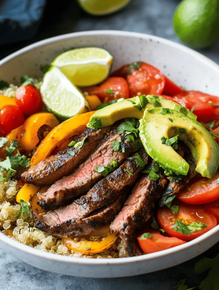 Embarking on a culinary journey towards healthy eating can be both exhilarating and fulfilling. One dish that perfectly encapsulates this adventure is the Sizzling High Protein Steak Fajita Bowl. This vibrant creation not only excites the palate with its robust flavors but also serves as a nutritional powerhouse, delivering an impressive amount of protein and essential nutrients. Whether you’re a fitness enthusiast looking to fuel your body or someone who simply appreciates a delicious meal, this steak fajita bowl is sure to satisfy.