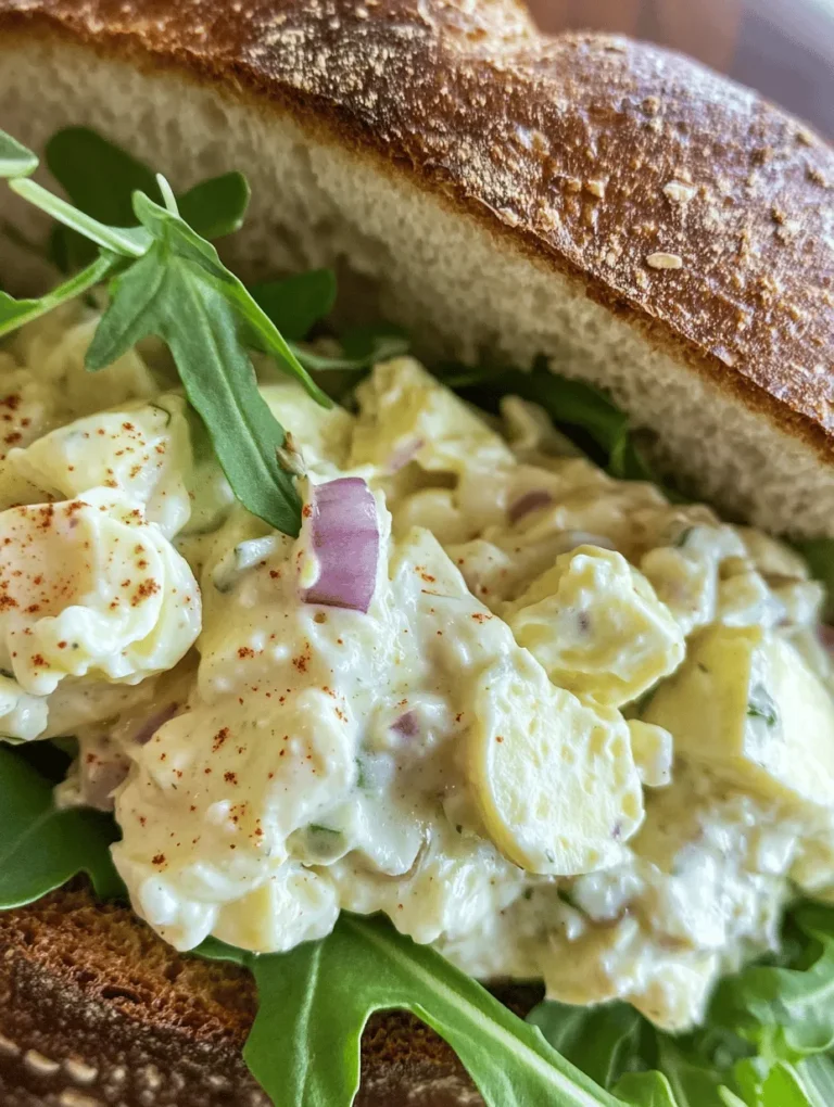The classic egg salad sandwich is a staple in many households, cherished for its simplicity and comforting flavor. Whether enjoyed on a sunny picnic day or as a quick lunch during a busy workweek, this sandwich is a delightful way to savor the rich taste of eggs combined with creamy mayonnaise and zesty ingredients. While you can find pre-made versions at delis and grocery stores, there is something uniquely satisfying about making your own egg salad from scratch. Homemade recipes not only guarantee freshness but also allow for customization to suit your personal taste preferences.