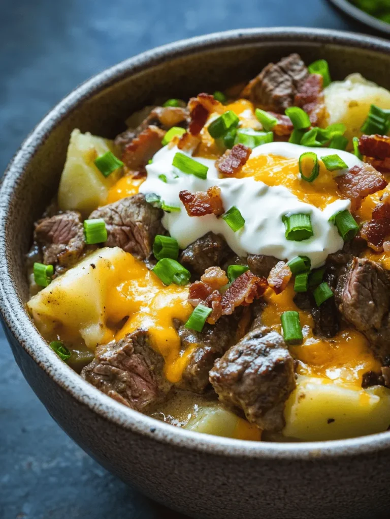 There's something comforting about a warm, hearty meal that fills the home with irresistible aromas while it cooks slowly throughout the day. Slow-cooked meals, particularly those prepared in a crockpot, have a special way of bringing family and friends together. One such meal that stands out for its rich flavors and simplicity is the Crockpot Loaded Steak and Potato Bake. This dish has earned a reputation as a family favorite, blending the satisfying taste of tender steak with the creamy goodness of potatoes, all while being incredibly easy to prepare.