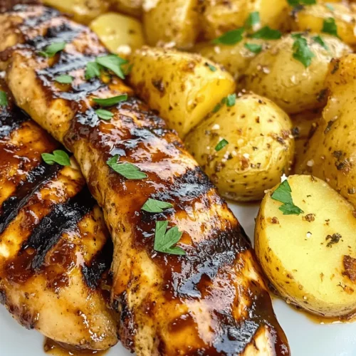 If you’re looking for a wholesome and delectable meal that checks all the boxes for flavor, nutrition, and ease, look no further than this High Protein Honey BBQ Chicken paired with Creamy Garlic Parmesan Potatoes. This dish is perfect for family dinners or quick weeknight meals when you want something that satisfies yet remains healthy. The sweet, tangy notes of the honey BBQ chicken juxtaposed with the rich, creamy potatoes create a harmonious blend of flavors that will please even the pickiest eaters.