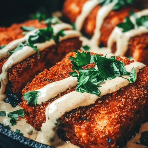 If you’re searching for a dish that marries bold flavors with healthy ingredients, look no further than blackened salmon with creamy Dijon sauce. This recipe not only tantalizes the taste buds but also offers a delightful contrast of textures, making it a standout choice for any meal. The salmon, with its rich, buttery flavor, becomes a canvas for a blend of spices that creates a crispy, charred crust, while the creamy Dijon sauce adds a tangy smoothness that elevates the dish to gourmet status.