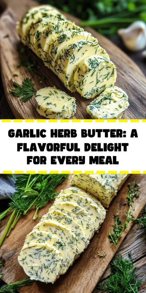 Discover the joy of homemade Garlic Herb Butter Delight! This simple recipe combines softened unsalted butter with minced garlic, fresh herbs like parsley, dill, chives, and thyme, plus a hint of lemon juice for brightness. Just mix, shape, chill, and slice for a burst of flavor that elevates any dish—perfect for warm bread, grilled meats, or veggies. Ready in just 10 minutes of prep, this delightful spread is a must-try for flavor lovers!