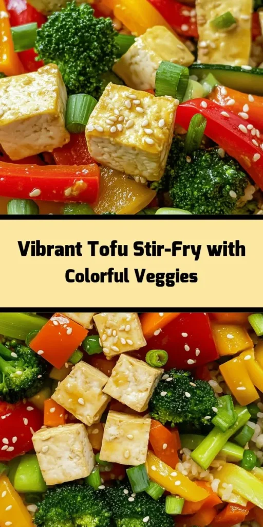 Discover the vibrant flavors of this Tofu Delight with Colorful Veggies! Packed with nutrition and taste, this recipe combines golden brown tofu with a medley of fresh bell peppers, broccoli, carrots, and zucchini, all tossed in a fragrant garlic and ginger sauce. Serve it over fluffy jasmine rice or quinoa for a satisfying meal. Perfect for a quick weeknight dinner, this dish is both healthy and delicious. Enjoy a burst of color in your bowl!