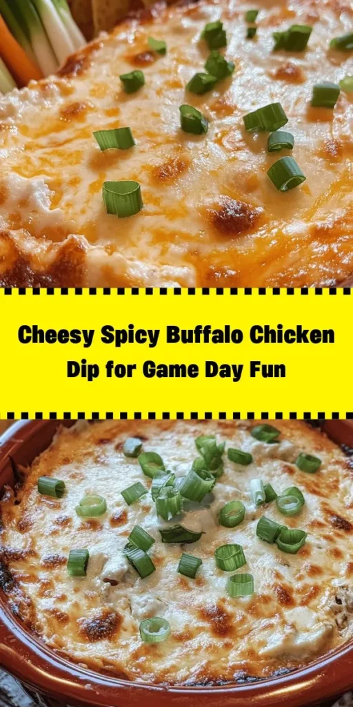 Elevate your snack game with this Spicy Cheesy Buffalo Chicken Dip! Perfect for parties or game day, this creamy, zesty dip combines shredded chicken, cream cheese, sour cream, and a kick of Frank's Hot Sauce for that ultimate flavor punch. Baked to perfection with gooey cheddar and mozzarella cheese on top, it's sure to be a crowd-pleaser. Serve it warm with tortilla chips or veggie sticks for a delicious dipping experience!