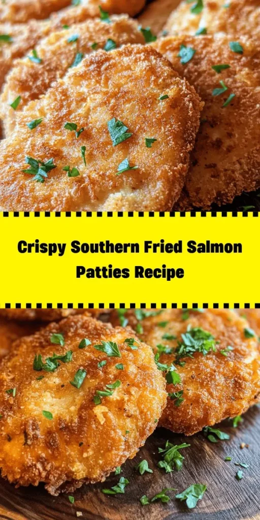 Discover the deliciousness of Southern Fried Salmon Patties! This easy recipe combines wild-caught salmon, fresh veggies, and savory seasonings to create crispy, mouthwatering patties perfect for lunch or dinner. With just a few simple steps, you can whip up a tasty dish that’s filled with flavor and ready in just 30 minutes. Serve them warm, garnished with parsley, and enjoy with your favorite dipping sauce. Satisfy your cravings today!