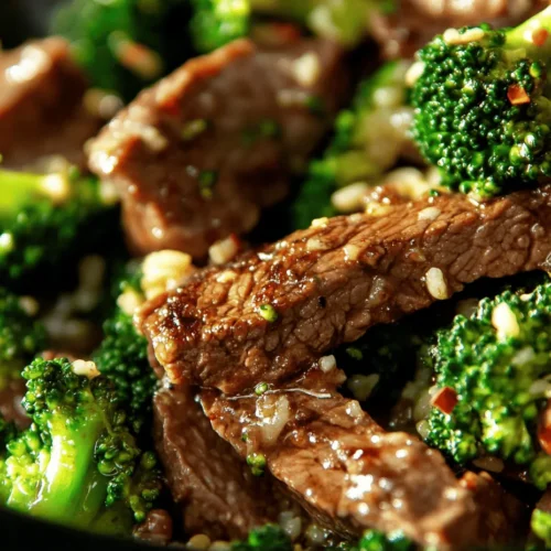 Savory Beef & Broccoli Delight is a cherished dish in Asian cuisine, renowned for its delightful combination of flavors and textures. This stir-fry classic has secured its place on dinner tables across the globe, appealing to food lovers with its quick preparation and nutritious profile. The dish features tender slices of beef paired with vibrant green broccoli, all coated in a rich sauce that balances savory, sweet, and umami notes perfectly.