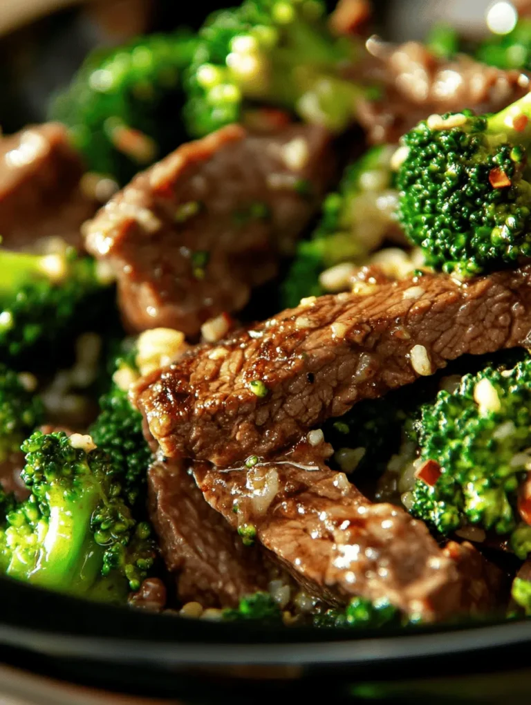 Savory Beef & Broccoli Delight is a cherished dish in Asian cuisine, renowned for its delightful combination of flavors and textures. This stir-fry classic has secured its place on dinner tables across the globe, appealing to food lovers with its quick preparation and nutritious profile. The dish features tender slices of beef paired with vibrant green broccoli, all coated in a rich sauce that balances savory, sweet, and umami notes perfectly.