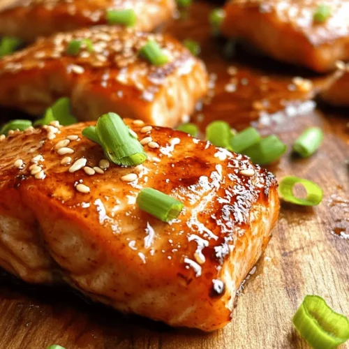 Are you ready to elevate your appetizer game? The Crispy Honey Garlic Salmon Bites recipe is a delightful culinary masterpiece that captures the perfect balance of taste, texture, and nutrition. These bite-sized morsels of salmon are enveloped in a crispy coating and glazed with a sweet and savory honey garlic sauce, making them an irresistible treat for any occasion. From family gatherings to casual Friday nights, these salmon bites are versatile enough to impress at dinner parties or simply satisfy your mid-week cravings.