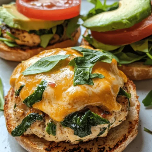 In the world of gourmet burgers, the White Cheddar and Spinach Chicken Burger stands out as a delightful fusion of flavors and health benefits. This recipe not only combines juicy ground chicken with creamy white cheddar cheese and fresh spinach but also offers a nutritious alternative to traditional beef burgers. Perfect for a family dinner or a weekend barbecue, these chicken burgers are easy to make, packed with flavor, and can be customized with your favorite toppings. In this article, we will explore the ingredients, preparation, and unique qualities of these delicious burgers, as well as the nutritional benefits that make them a standout choice for health-conscious diners.