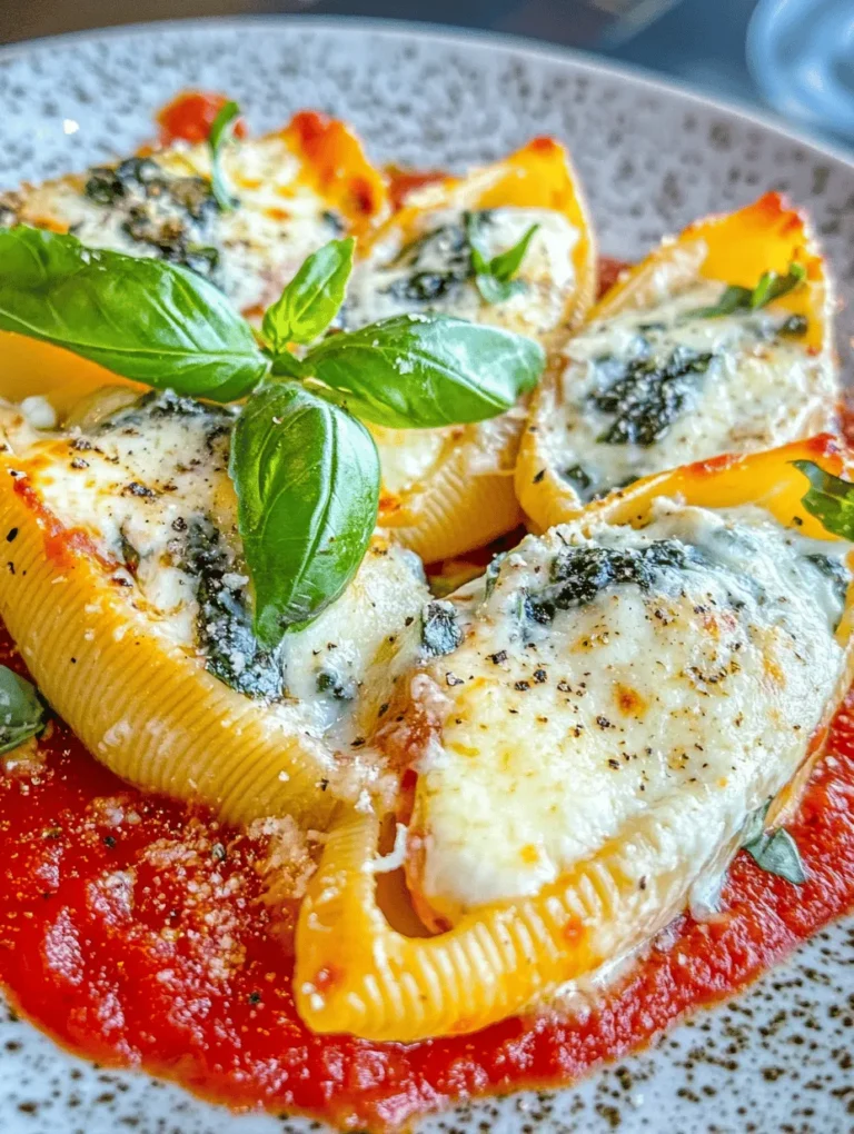 In the world of comfort food, few dishes can compare to the warmth and satisfaction of a hearty pasta bake. Spinach and Ricotta Stuffed Shells, affectionately known as "Stuffed Wonders," offer a delightful fusion of creamy cheese, fresh greens, and savory marinara sauce wrapped in tender jumbo pasta shells. This dish not only tantalizes your taste buds but also provides a nutritious meal packed with flavor and goodness. Whether you're preparing a family dinner or hosting friends, these stuffed shells are sure to impress with their rich textures and vibrant colors.