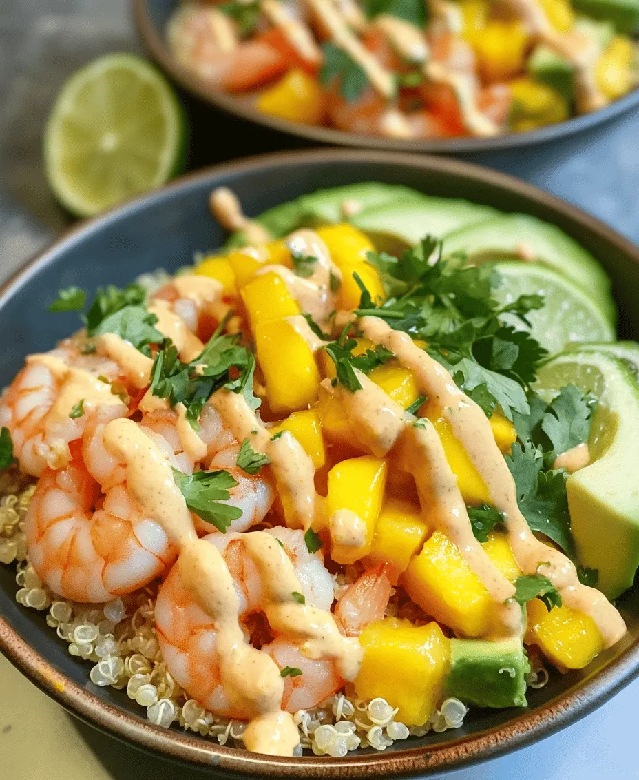 If you're looking for a dish that embodies freshness and flavor, look no further than our Shrimp and Avocado Bowls with Mango Salsa and Lime-Chili Sauce. This recipe is a celebration of vibrant ingredients that not only tantalize your taste buds but also nourish your body. Featuring succulent shrimp, creamy avocado, and a zesty mango salsa, this bowl is not just a feast for the eyes but also a wholesome meal perfect for any occasion.