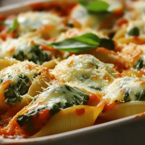 If you’re searching for a comforting, delicious dish that is not only easy to make but also packed with nutrients, look no further than Easy Spinach and Ricotta Stuffed Shells. This Italian-inspired recipe is ideal for those who want to enjoy a hearty meal without spending hours in the kitchen. The combination of creamy ricotta cheese and vibrant spinach creates a filling that is as nutritious as it is flavorful. Whether you're preparing a weeknight dinner for your family or hosting a special occasion, this dish is sure to impress.