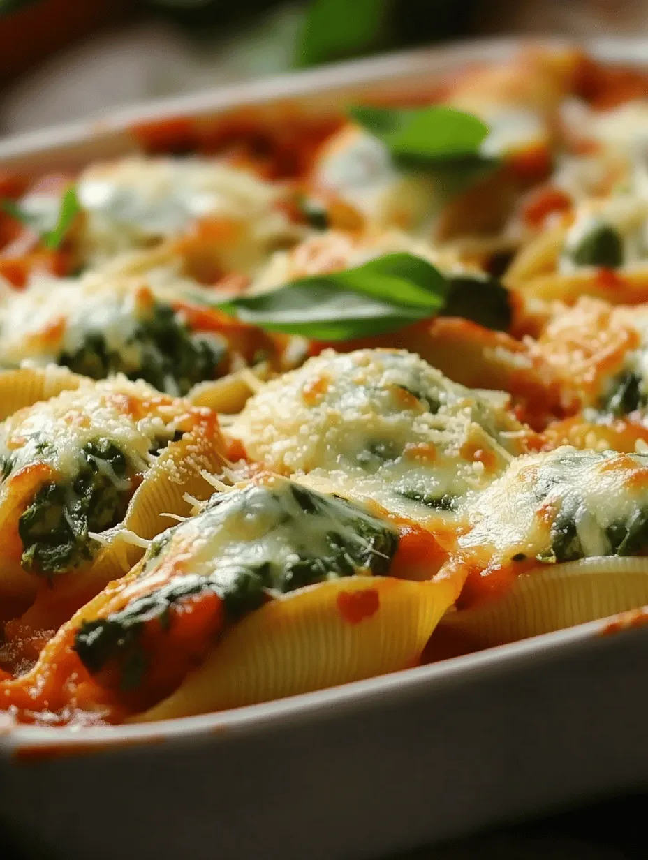 If you’re searching for a comforting, delicious dish that is not only easy to make but also packed with nutrients, look no further than Easy Spinach and Ricotta Stuffed Shells. This Italian-inspired recipe is ideal for those who want to enjoy a hearty meal without spending hours in the kitchen. The combination of creamy ricotta cheese and vibrant spinach creates a filling that is as nutritious as it is flavorful. Whether you're preparing a weeknight dinner for your family or hosting a special occasion, this dish is sure to impress.