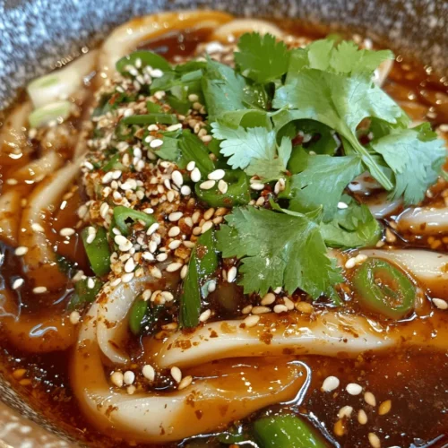 Udon noodles are a beloved staple of Asian cuisine, particularly renowned for their thick, chewy texture and versatility in a variety of dishes. Originating from Japan, these wheat-based noodles have captured hearts and appetites worldwide, often serving as the base for comforting soups, stir-fries, and salads. Their ability to absorb flavors makes them an ideal canvas for a range of sauces and ingredients, which is why they are perfect for quick and easy meals.