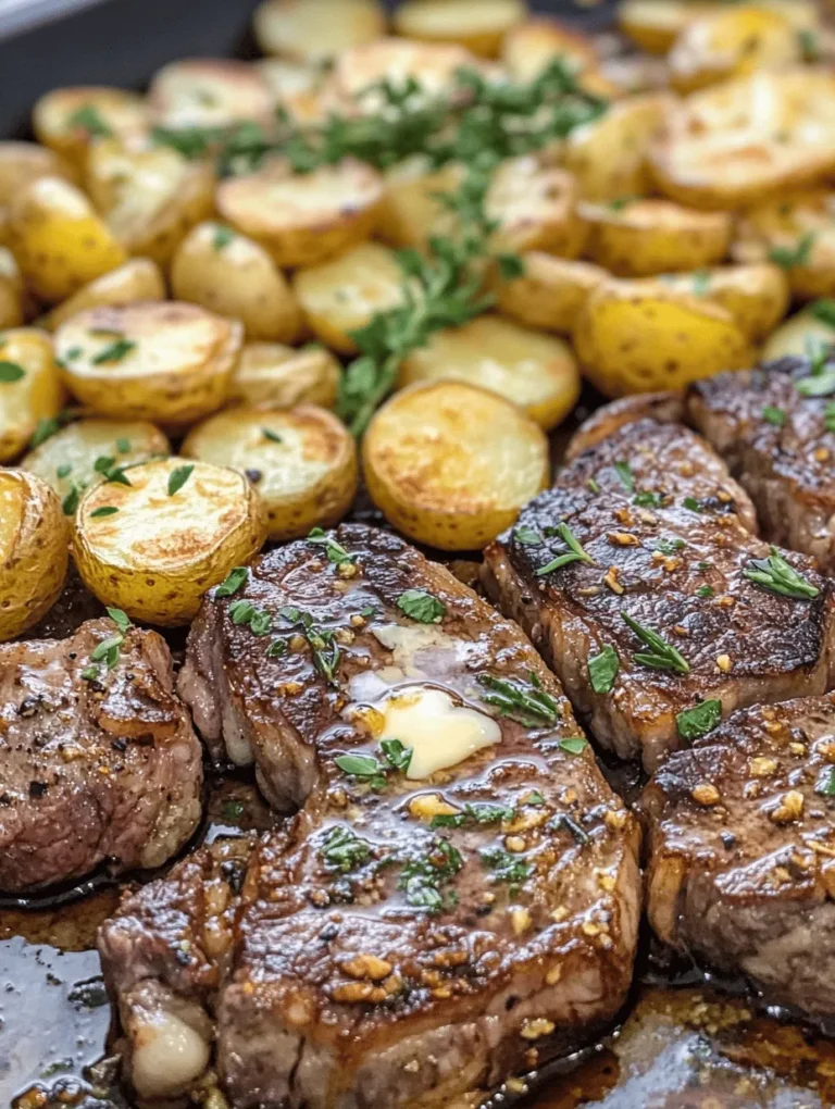 Imagine a dish that brings together the rich, savory flavor of perfectly seared steak, the comforting texture of crispy potatoes, and the irresistible aroma of garlic butter. The Sizzling Garlic Butter Steak & Potatoes Skillet is a culinary delight that captures the essence of a gourmet meal while remaining simple enough for a weeknight dinner. Whether you're preparing a cozy meal for yourself or impressing guests at a dinner party, this recipe is perfect for elevating any occasion.