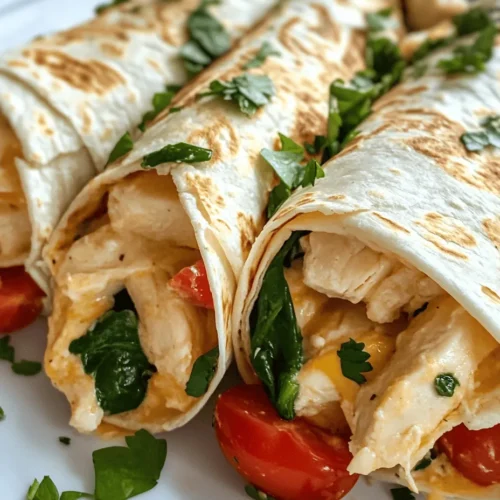 Wraps have become a popular go-to meal option for many households around the globe, thanks to their versatility and the convenience they offer. Whether you're looking for a quick lunch, a satisfying dinner, or a delightful snack, wraps can be filled with an endless variety of ingredients to suit your taste preferences. Among the myriad of wrap recipes available, Cheesy Garlic Chicken Wraps stand out as a deliciously comforting choice that combines tender chicken, gooey cheese, and a medley of fresh ingredients. This recipe is not only easy to prepare but also incredibly satisfying, making it a favorite for both busy weeknights and leisurely weekends.