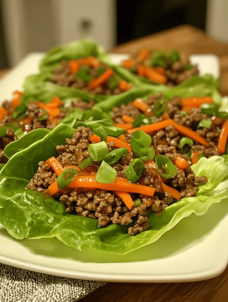 To make the best Asian-Style Ground Beef Lettuce Wraps, it's essential to understand the role of each ingredient. This dish is not only about the ground beef but also about the colorful array of vegetables and flavorful sauces that elevate it to a whole new level.