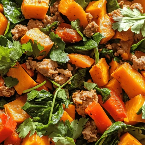 Welcome to a delightful culinary journey with our Ground Turkey Sweet Potato Skillet. This dish has quickly become a favorite for many home cooks, and for good reason. It delivers a medley of flavors, textures, and nutrients all in one pan, making it an ideal choice for busy weeknights when time is of the essence but nutrition remains a priority.