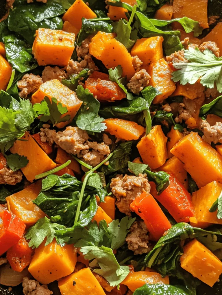Welcome to a delightful culinary journey with our Ground Turkey Sweet Potato Skillet. This dish has quickly become a favorite for many home cooks, and for good reason. It delivers a medley of flavors, textures, and nutrients all in one pan, making it an ideal choice for busy weeknights when time is of the essence but nutrition remains a priority.