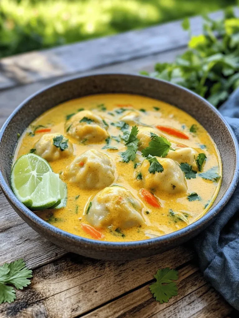 Heavenly Curry Dumpling Soup is not just a dish; it’s an experience that brings comfort and warmth to the soul. Originating from various Asian cuisines, this delightful soup showcases the harmony between spices, fresh vegetables, and tender dumplings. The cultural significance of dumplings spans across many countries, each with its own unique take on fillings and broths. In this recipe, the delightful union of curry and dumplings elevates a simple meal into a rich tapestry of flavors that can transport you to a bustling street market or a cozy family gathering.